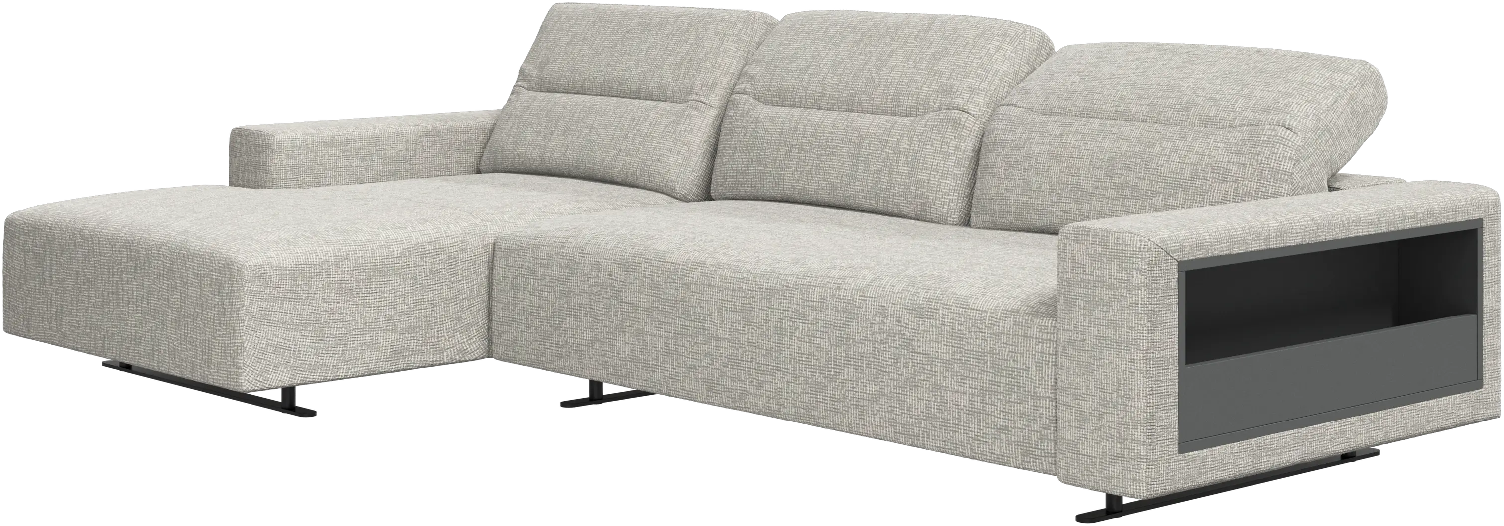 Hampton sofa with adjustable back, resting unit and storage both Hampton sofa with adjustable back, resting unit and storage both